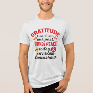 Camiseta Gratidão Esclarece Nosso Passado – Arte Inspirador