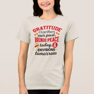 Camiseta Gratidão Esclarece Nosso Passado – Arte Inspirador