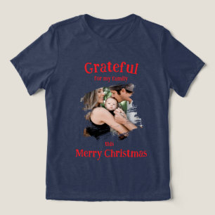 Camiseta Gratidão pela Minha Família no Natal