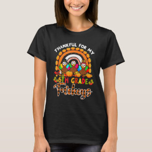 Camiseta Gratidão Pelos Meus Perus De Plaid Arco-Íris Da 6ª