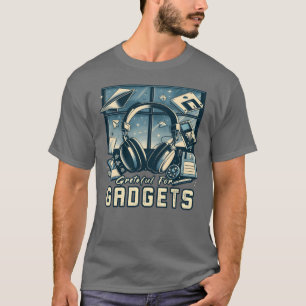 Camiseta Gratidão Por Gadgets Nostalgia Funhanksgiving TI f