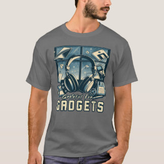 Camiseta Gratidão Por Gadgets Nostalgia Funhanksgiving TI f