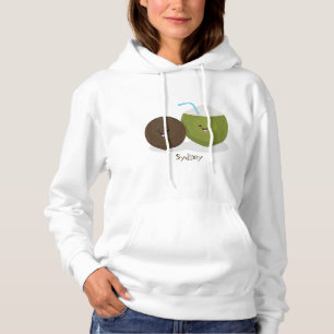 Camiseta Grátis feliz desenho animado de coconuts kawaii