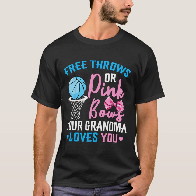 Camiseta Grátis Ou Arcos Rosa Que A Vovó Te Ama De Gênero (Frente)
