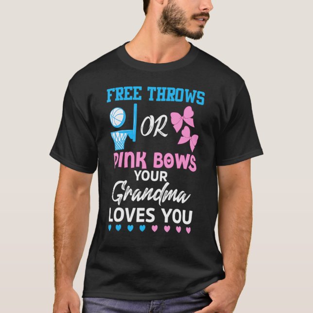 Camiseta Grátis Ou Arcos Rosa Que A Vovó Te Ama De Gênero (Frente)