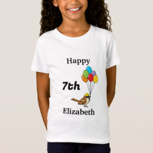 Camiseta Grátis Sparrow com Balões Aniversário Personaliz
