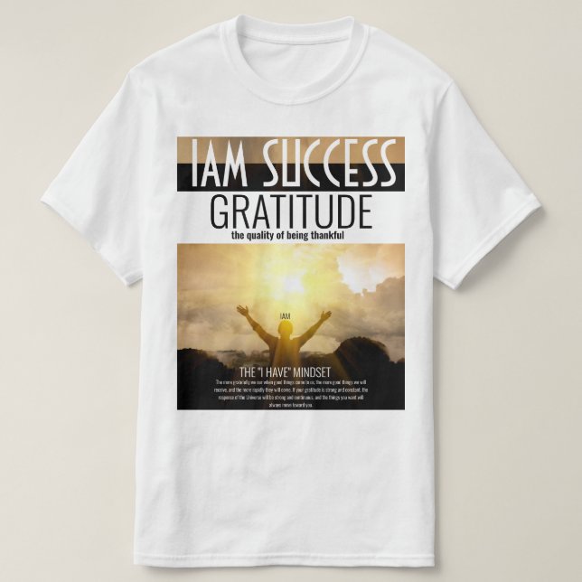 CAMISETA GRATITUDE (Frente do Design)