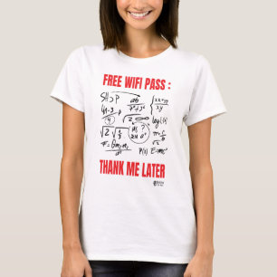 Camiseta Gratuita Mulher Wifi Branca