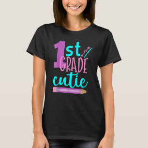 Camiseta Grau 1-rua De Primeira Grau De Volta À Gi-Cute Esc