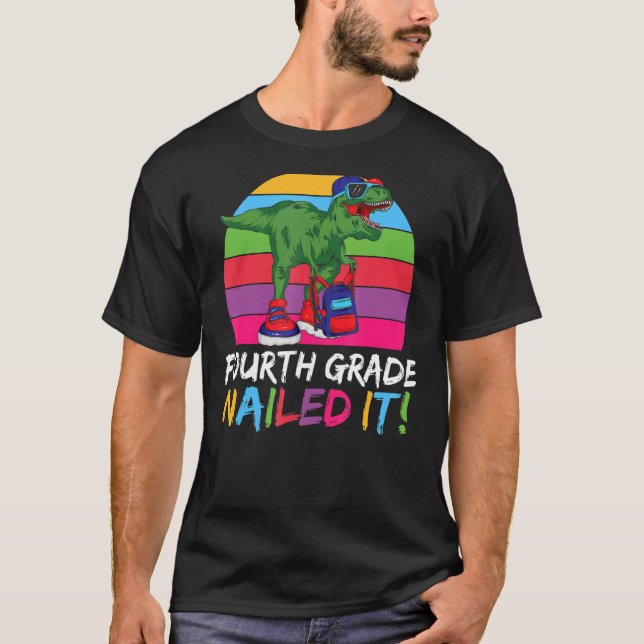 Camiseta Grau 4.º Grau Nol Ti Rex Grau 4.º Grau (Frente)