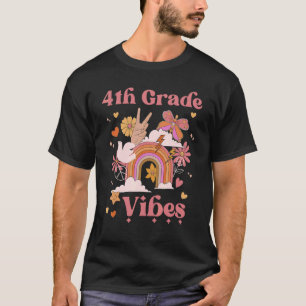 Camiseta Grau 4 Vibes Escola Groovy Retro Girl Boho Rain