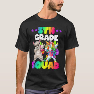 Camiseta Grau 5 Grad Squad Dabbing Unicorn Sheep Team 5 Gra