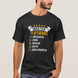 Camiseta Grau Checklist My Plan Works Mestrados