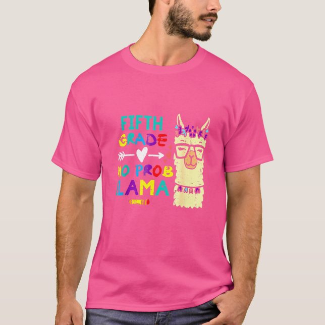 Camiseta Grau de 5 retrorreflector Sem Prob Llama Quinto Pr (Frente)