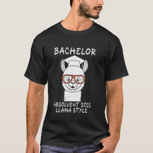 Camiseta Grau de Bacharel BACHELOR DIPLOMADO 2025 LLAMA ST