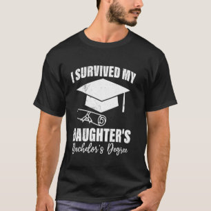 Camiseta Grau de Bacharel SOBREVIVI AO CURSO DE GRADUAÇÃO D