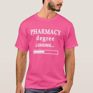 Camiseta Grau de Farmácia Carregando Rx Farmacêutico Casaco