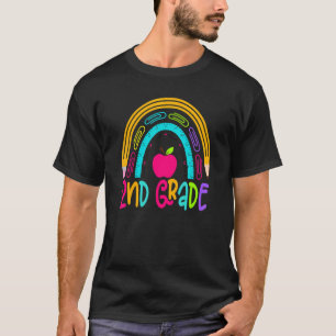 Camiseta Grau de segundo do Grau do Arco-Íris no Primeiro D