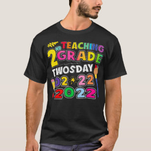 Camiseta Grau de segundo no TWOSDAY 22222 22 de fevereiro