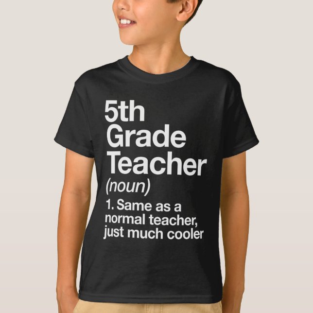 Camiseta Grau Definição De Professores Engraçada De Volta À (Frente)