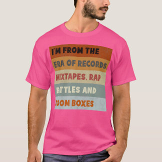 Camiseta Gravação de Rap de Batalhas de Hip Hop da Antiga E