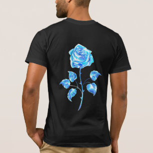 Camiseta Gravação de Rosa Azul