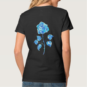 Camiseta Gravação de Rosa Azul