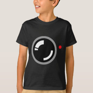 Camiseta Gravação de vídeo secreto Engraçado Cameraman Hall
