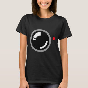 Camiseta Gravação de vídeo secreto Engraçado Cameraman Hall