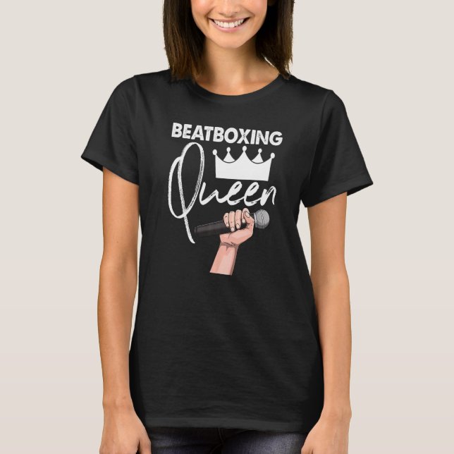 Camiseta Gravador de Fita 1 da Rainha de Beatboxing (Frente)