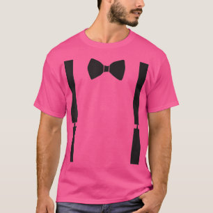 Camiseta Gravador e Suspender do Arco do Mens Groom