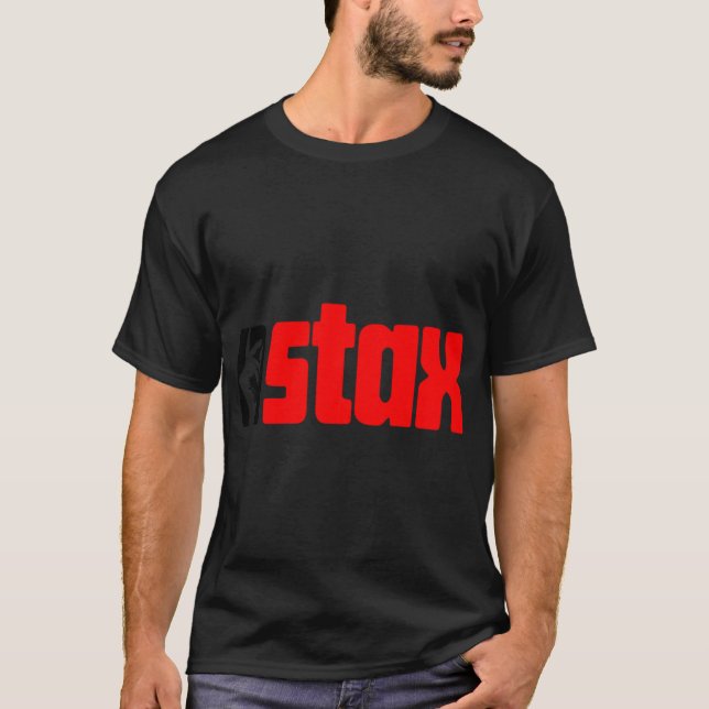 Camiseta gravadora clássica Stax records (Frente)