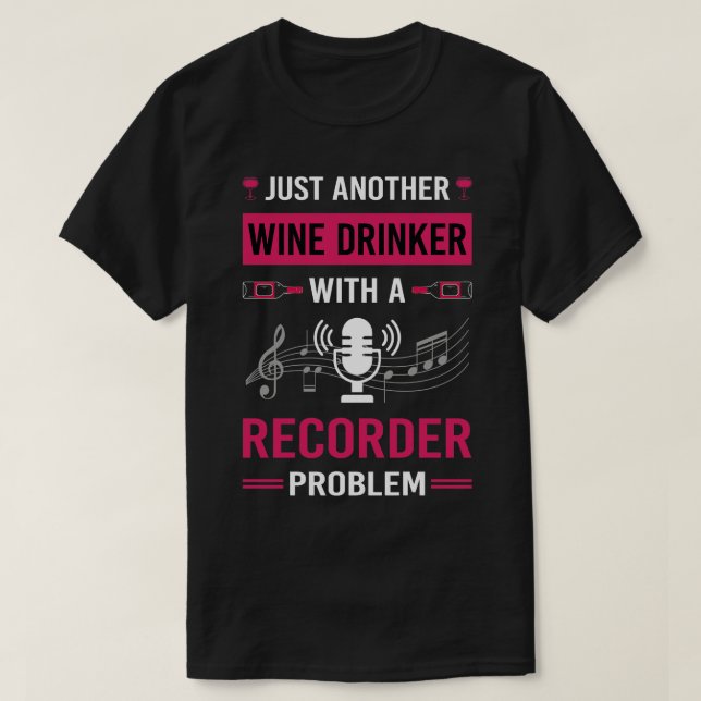 Camiseta Gravadores de Gravador de Vinho (Frente do Design)