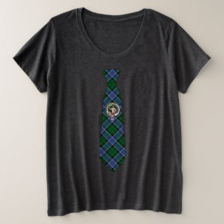 Camiseta Gravata Allardice Scottish Clan Badge & Tartan