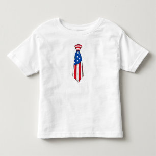 Camiseta Gravata Amarrada Bandeira Americana 4 de Julho