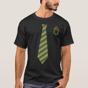 Camiseta Gravata Borboleta de Smoking Preto e Verde Engraça
