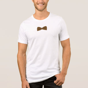 Camiseta Gravata Borboleta Marrom