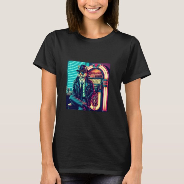 Camiseta Gravata Cool Cat (Frente)