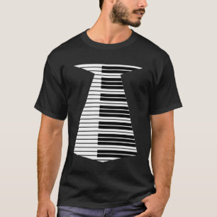 Camiseta Gravata de piano dos anos 80 para professor de mús