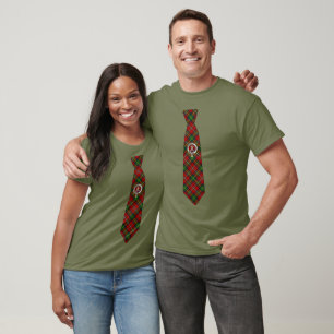 Camiseta Gravata Escocesa Boyd com Insígnia e Xadrez Escocê