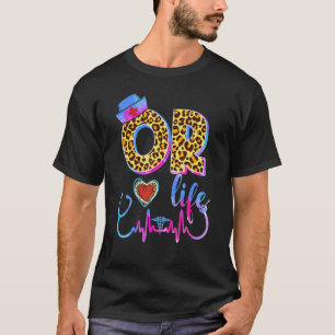 Camiseta Gravata Leopardo Tie Dye ou Estetoscópio de Enferm