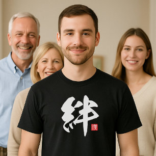 Camiseta Gravatas Kanji [絆] populares