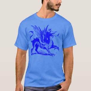 Camiseta Grave de Dragão - Azul