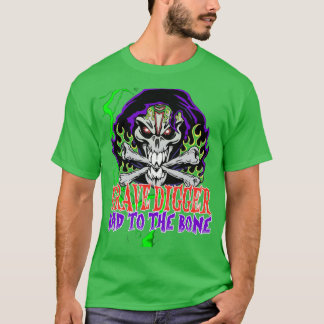 Camiseta Grave Digger Bad to Bone monster jam túmulo