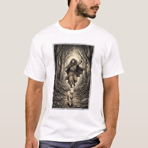 Camiseta Grave Entalhe Pastor e Floresta do Cordeiro