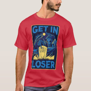 Camiseta Gravestone Morto Halloween Grim Reaper Skeleton Gi