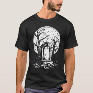 Camiseta Gravestones Halloween Scary Graveyard Trick Ou Tre