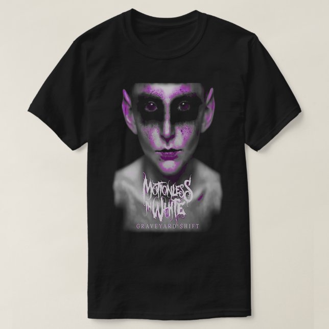 Camiseta GravEyard Roxo _gt_gt_ Sem movimento em branco (Frente do Design)