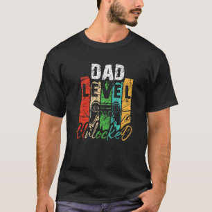 Camiseta Grávida das Meninas Nível do Pai de Anúncio Desblo