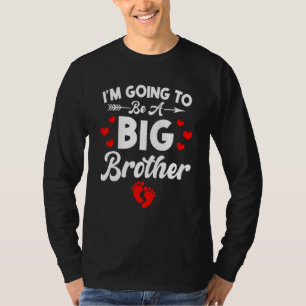 Camiseta Grávida De Bebê Bonita Promoveu Grande Irmão Logo